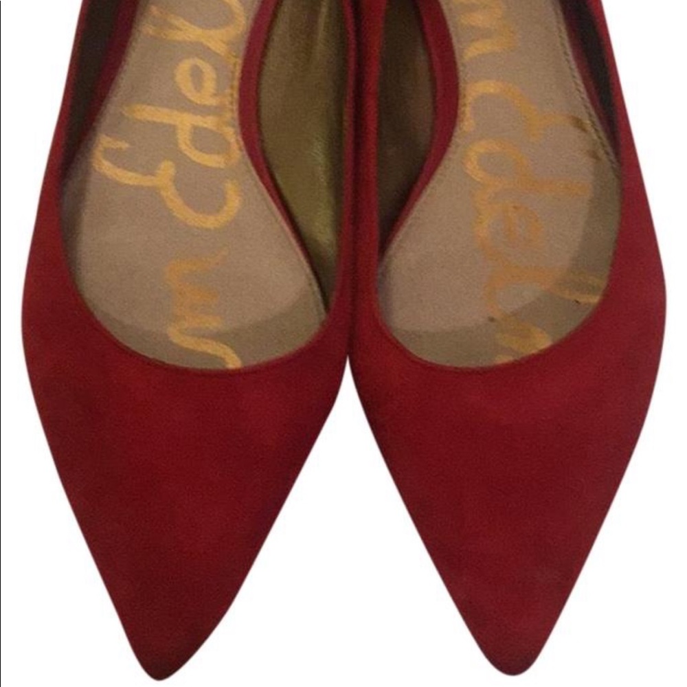 Sam Edelman red suede flats